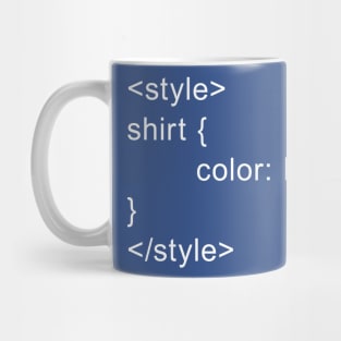 HTML Style - Blue Mug